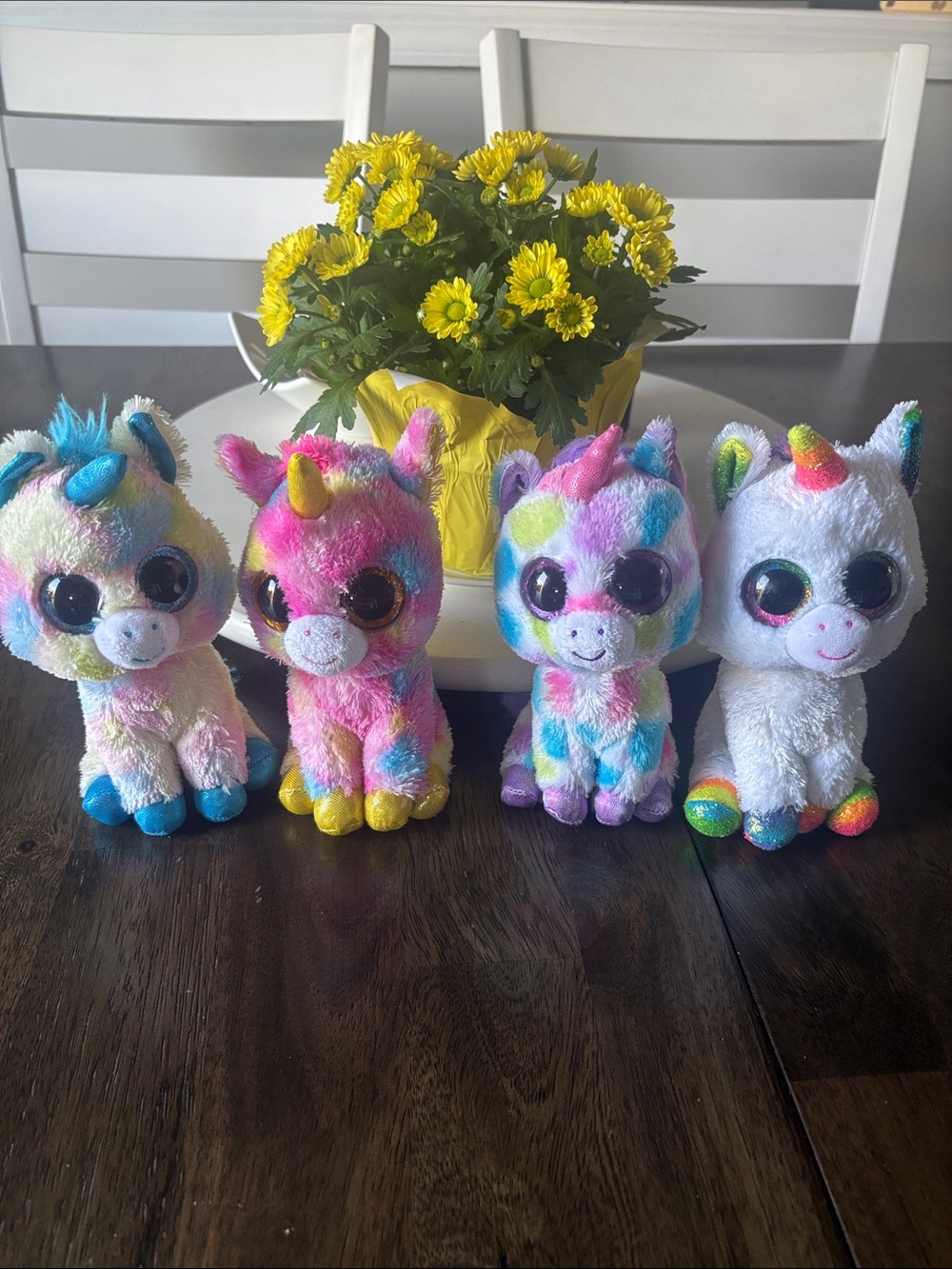 Ty Beanie Boos Unicorn plush variety- set of 4